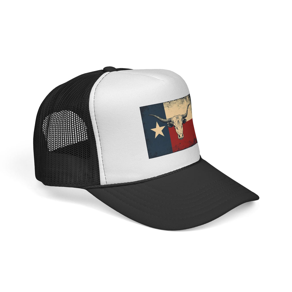 Texas Flag and Longhorn Trucker Hat